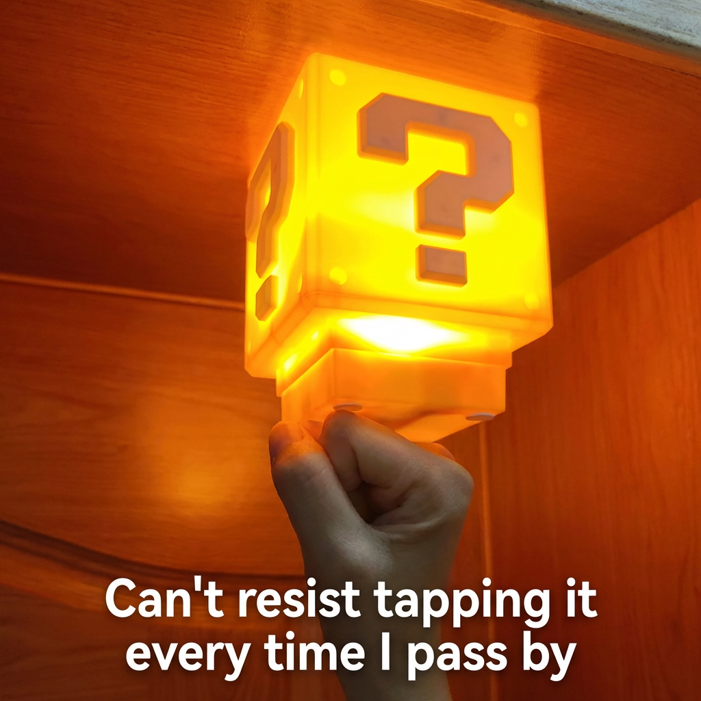 Interactive Question Block LED Lamp