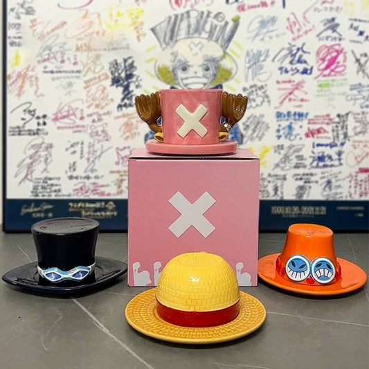 Anime Ceramic Mug & Saucer Set