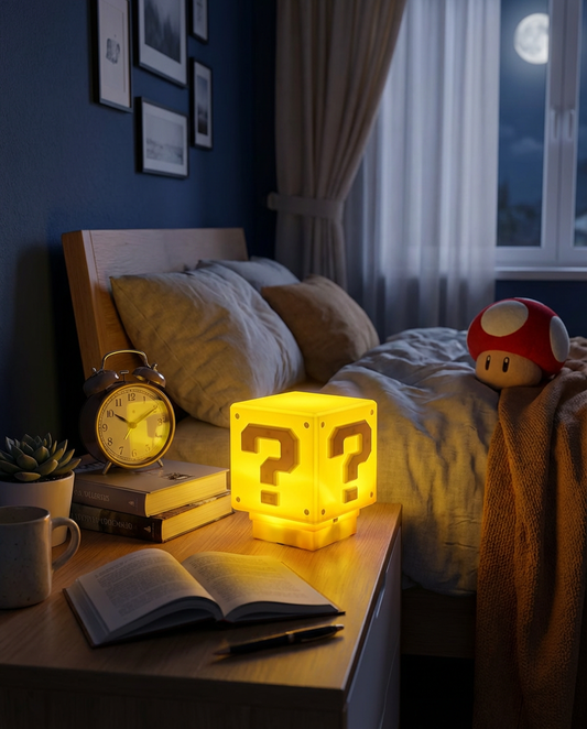 Interactive Question Block LED Lamp