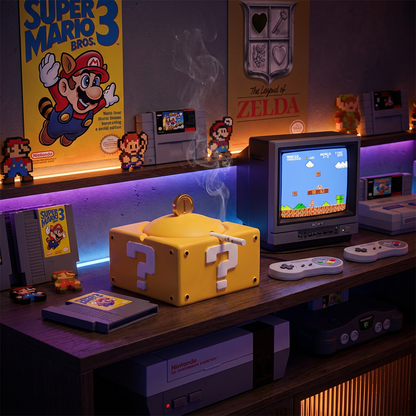 Retro Question Block Ashtray with Coin Lid